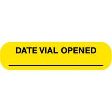Goldenrod Date Vial Opened Label