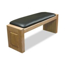 8' Bench 200 w/Cushion, Oak Wood