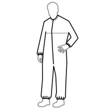 Tyvek IsoClean Bound Seam Coverall with Dolman Sleeves, Style IC253B, White, Size 3XL, Clean and Sterile