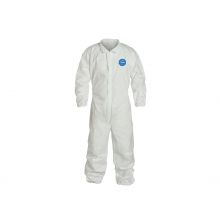 Tyvek 400 Zip Front Coverall with Elastic Waist / Wrists / Ankles, Style TY125S, White, Size 3XL ,REGTY25SWH3X