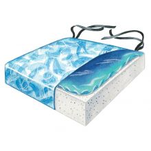 Econo-Gel Cushion with Cover, Blue, 18" x 16"