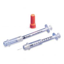 Monoject Insulin Safety Syringe with Permanent Needle, 1 mL, 29G x 0.5" ,SWD511110Z