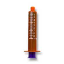 Amber Feed, Flush, and Irrigation ENFit Syringe, Nonsterile, 10 mL