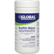 Global Industrial Graffiti Wipes, 40 Wipes/Canister, 6 Canisters/Case
