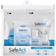 SafeAct Personal Protective Supplies Essentials Kit - Pkg Qty 20