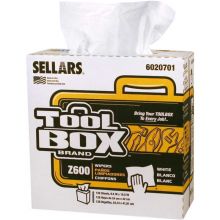Toolbox Z600 White Interfold, 126 Sheets/Box, 8 Boxes/Case