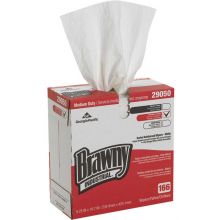 GP Brawny Industrial White 4-Ply Scrim Reinforced Paper Wipers, 166 Sheets/Box 5 Boxes/Case-29050/03