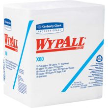 Wypall X60 Wipers 1/4 Fold 12-1/2" x 13", White 76 Wipes/Box 12/Case - KIM34865